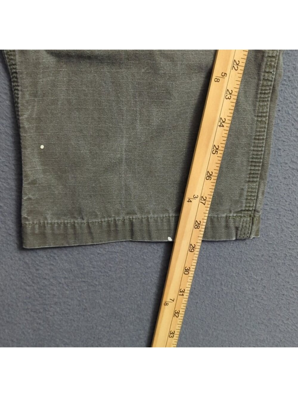 Carhartt Pants Men's 42x30 Fits 40x29 Green B342 MOS Cargo Carpenter Double Knee - Picture 10 of 14